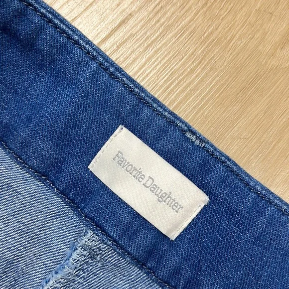 Favorite Daughter Favorite Pant Gramercy Denim Pleated Wide Leg Trouser, 6 1257 - Picture 6 of 11